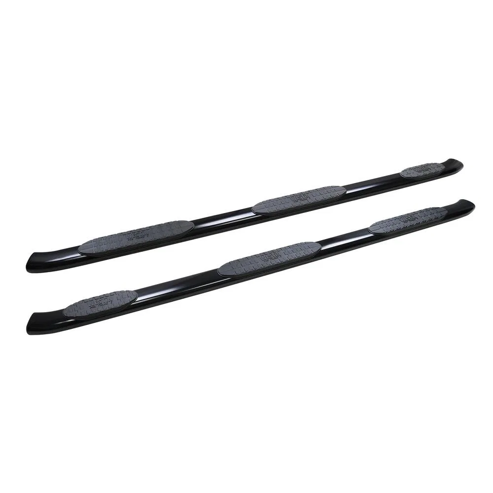 21-534725 – WESTIN Nerf Bar - Truck Wheel To Wheel, With Step Pads With Bed Step 5 Inch Oval Bent Powder Coated Black...